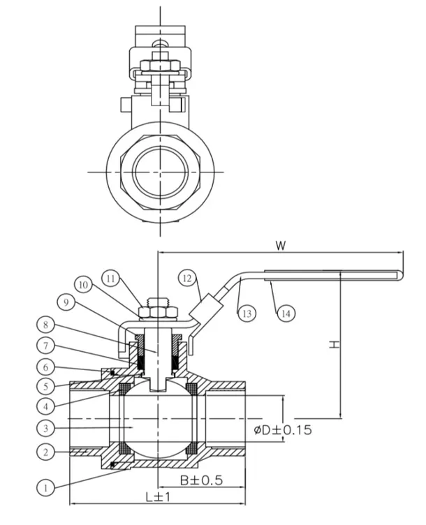 Two-Pc Ball Valves