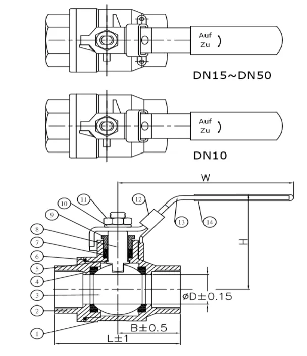 Two-Pc Ball Valves