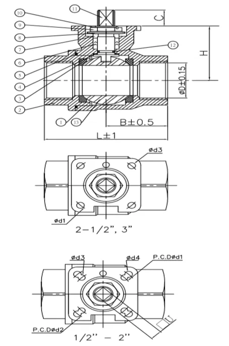 Two-Pc Ball Valves