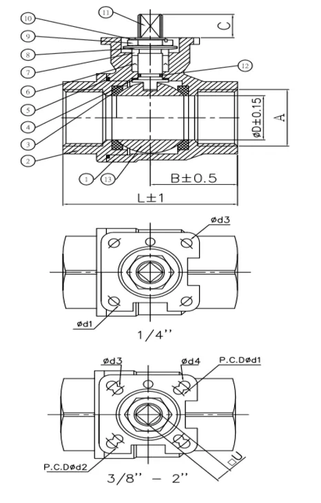 Two-Pc Ball Valves