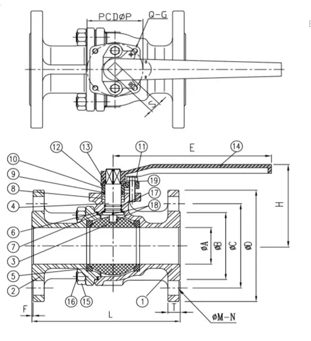 Flange End Ball Valaes